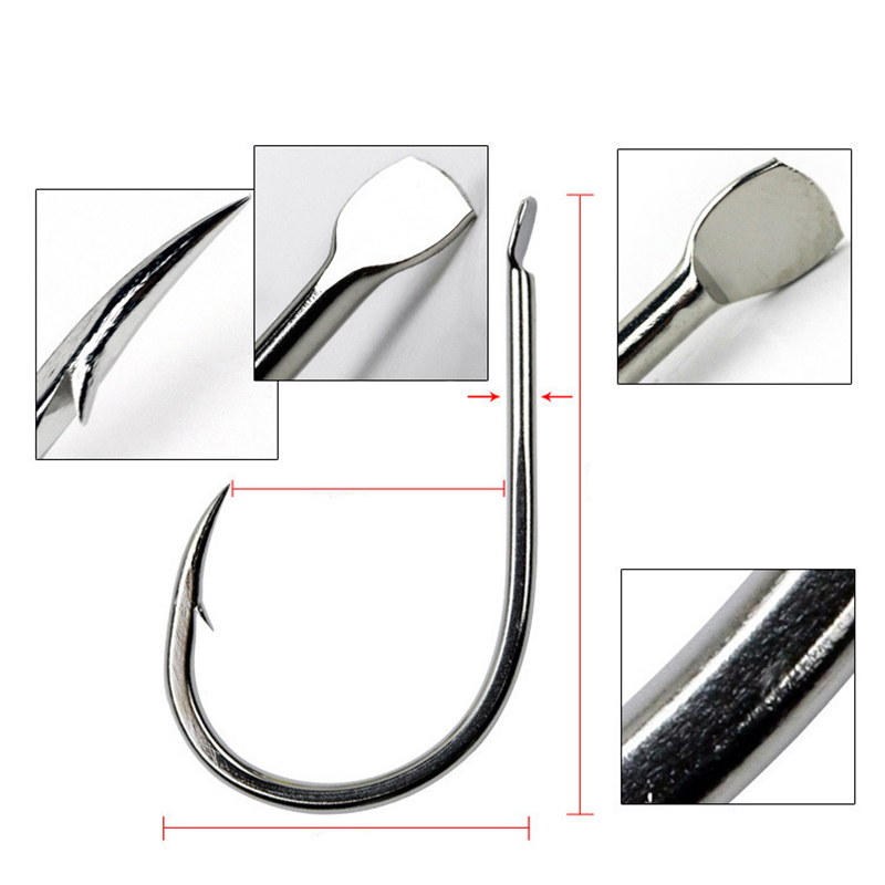 100pcs/Lot 7 Size Barbed Fishi - огляд і ціна Fishing Hook Sharpener